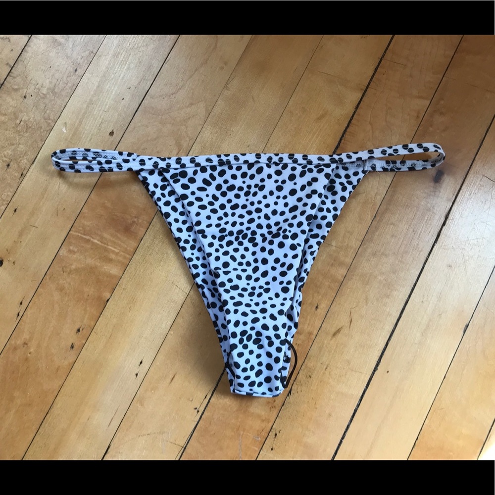 Black and white Dalmation bikini bottom